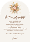 Gruppentischkarte Boho Hochzeit Nummer und Namen Rückseite