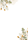Konfirmationseinladung Wiesenblumen Aquarell Rückseite