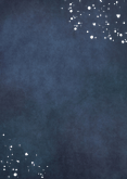Menükarte Blau mit Gold Rückseite