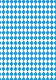 Oktoberfest Einladungskarte Blau-Weiß Rückseite