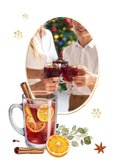 Betriebsfeier Einladungskarte Adventsfeier Glühweingläser 2
