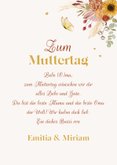 Blumen-Grußkarte zum Muttertag für Mama & Oma 3