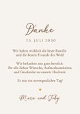 Boho-Dankeskarte Hochzeit Fotocollage Wandteppich Blumen 3