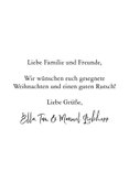Christliche Weihnachtskarte Bibeltext und Foto 3