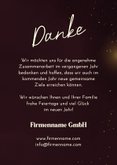 Dankeskarte geschäftlich Weihnachtskugel Logo 2027 3