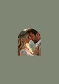 Dankeskarte Hochzeit Olivenzweig mit Foto 2