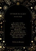 Dankeskarte Hochzeit Tattoo Astrologie mit Foto 3