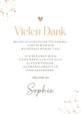 Dankeskarte Jugendfeier Foto & Blumenonrament 3