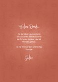 Dankeskarte Konfirmation rostrot Fotos & kleine Symbole 3