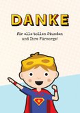 Dankeskarte Lehrer Superheld 2