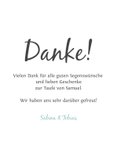 Danksagung blau mit Fotos & Sternen 3