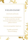 Danksagung Hochzeitstag Foto & Goldblätter 3