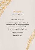Danksagungskarte Goldene Hochzeit Foto & Zweige 3