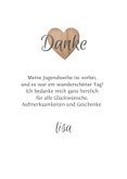 Danksagungskarte Jugendweihe Fotos & Herzen 3