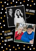 Doppelparty Konfetti im Posterlook Geburtstag Hochzeitstag 2