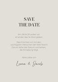 Edle Save-The-Date-Karte Vintage Blumen 3