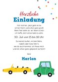 Einladung 1. Geburtstag Straße große 1 3