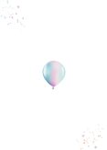 Einladung 9. Geburtstag Fotos & Luftballons Rückseite