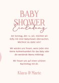 Einladung Babyshower rosa Luftballons 3