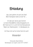 Einladung Black & White-Geburtstagsparty Wegweiser 3