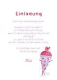 Einladung Einschulung lustige Schultüte lila 3