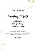 Einladung Geburtstag Goldlook 'Time to party' 3