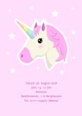 Einladung Kindergeburtstag 9 Jahre Unicorn Emoji 2