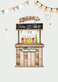 Einladung Wegweiser Gartenparty Schrebergarten Hochzeitstag 2