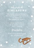 Einladung Winter-Kindergeburtstag Schlitten 10 Jahre 3