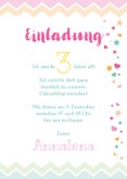 Einladung zum 3. Kindergeburtstag Happy Clouds 3