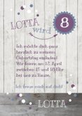 Einladung zum 8. Kindergeburtstag Violet & Blue 3