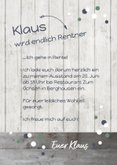 Einladung zum Rentenbeginn Endlich Rentner 3