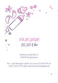Einladung zur Babyparty "Hallo Baby" - Mädchen 2