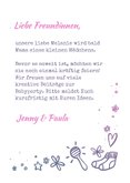 Einladung zur Babyparty "Hallo Baby" - Mädchen 3