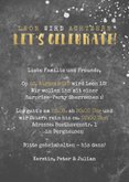 Einladung zur Geburtstagsparty Let's celebrate 3