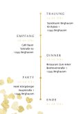 Einladung zur Hochzeit Goldene Herzen 2
