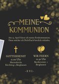 Einladung zur Kommunion Foto & Gold 3