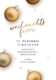 Einladung zur Weihnachtsfeier Weihnachtskugeln 2