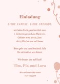 Einladungskarte 1. Geburtstag mit Foto Luftballons Konfetti 3