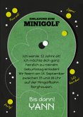 Einladungskarte 12. Kindergeburtstag Minigolf 3