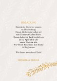 Einladungskarte 50. Hochzeitstag Zweige 3