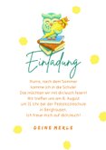 Einladungskarte Einschulung Eule 3