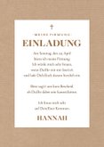Einladungskarte Firmung Foto Kraftpapierlook 3