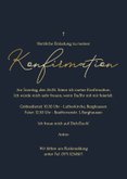 Einladungskarte großes Foto Konfirmation Goldschrift 3