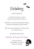 Einladungskarte Halloweenparty Wegweiser 3