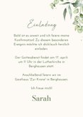 Einladungskarte Kommunion botanisch Zweige hellbeige 3