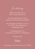 Einladungskarte Konfirmation altrosa 3
