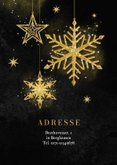 Einladungskarte Party zu Silvester Stern gold 2