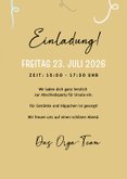 Einladungskarte Rentenfeier Anstoßen Getränke 3