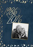 Einladungskarte Rubinhochzeit 1986-2026 2